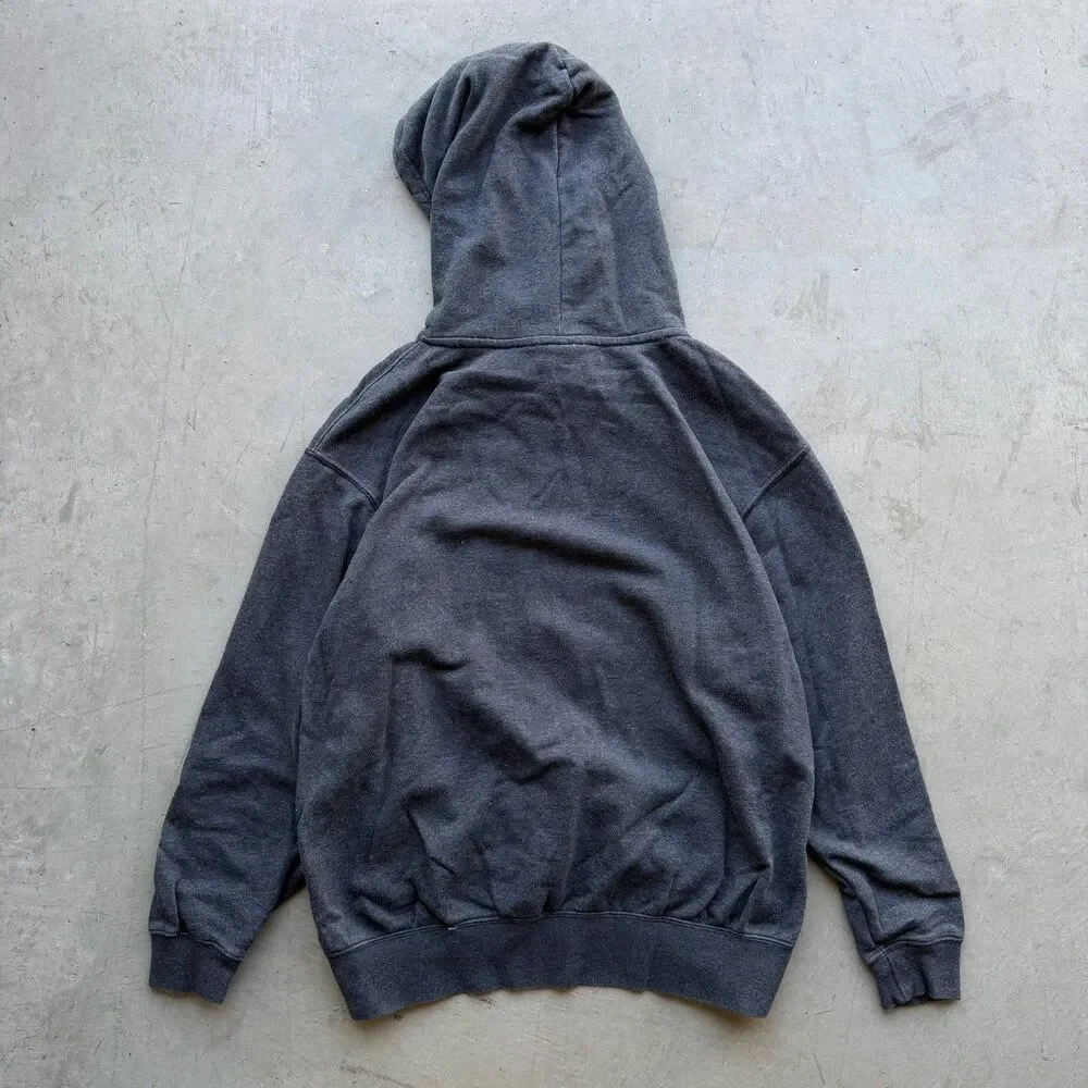 Nike Mens XS Sportswear Essential Hoodie Charcoal Grey Swoosh DJ6939-010